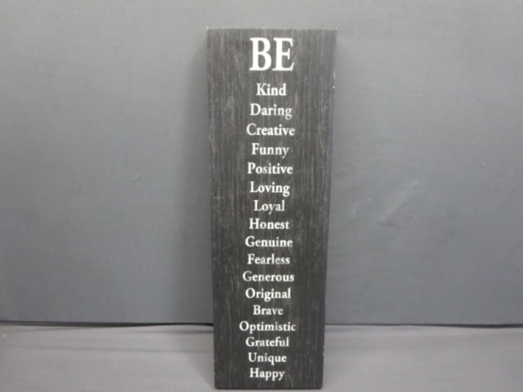 Be Kind Wall Art on Canvas 8x24"