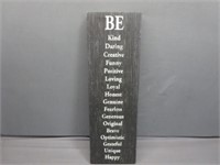 Be Kind Wall Art on Canvas 8x24"