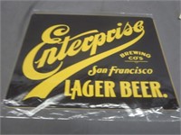 ~ NEW Enterprise Lager Beer Metal Beer Sign