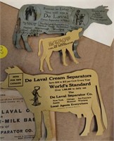 De Laval Tin Cow Postcard & Envelope