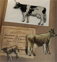 De Laval Tin Cow Postcard & Envelope