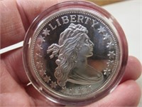 Liberty 2 Troy Ounce Sterling Silver Roun D