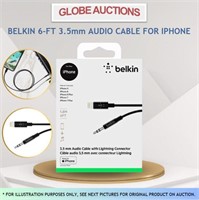 BELKIN 6-FT 3.5mm AUDIO CABLE FOR IPHONE