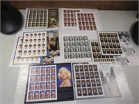 Various Sheets Of Collectible Stamps From