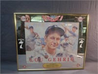 *Seagram's 7 Lou Gehrig Mirror (Works) 20x15