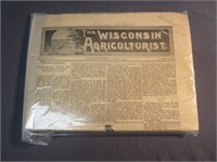 1888 The WI Agriculturist Paper Racine WI