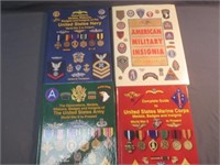 Military H/C Books 4 Insignia , Army Navy &