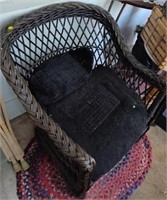 Wicker Chair w/ Cushion