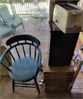 Chair Toaster & Wood Planter