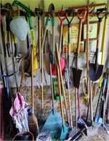 Large Group of Gardening Tools