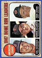 1968 Topps Baseball #4 AL HR Leaders w/ 3 HOFers