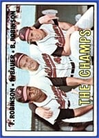 1967 Topps Baseball #1 WS The Champs Orioles
