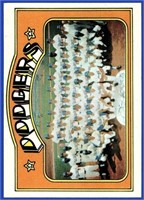 1972 Topps Baseball #522 LA Dodgers Team EX-NM