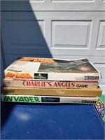 4 Games: Clue, Invader, Defender, Charles Angels