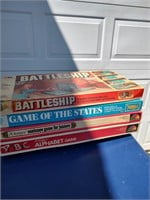 4 Games: Battleship, States, Scabble, Scrabble ABC