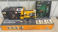 Cordless Drills, Tire Covers, Charger, Workbench