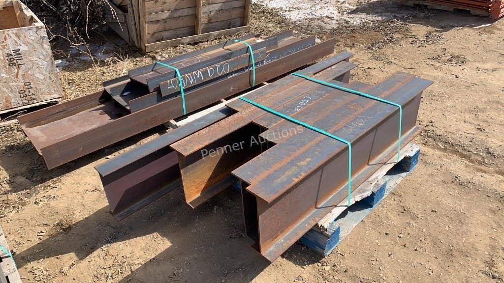 (2 Pallets) Heavy Channel Iron Various Sizes