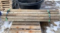 (20) 7FT x 3.5" Wood Poles