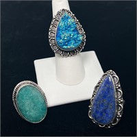 Rings - Lapis Lazuli, etc. - Costume Jewelry