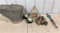 Vintage Insulators, Bottle, Lights