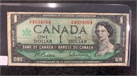 1967 Canadian 1 Dollar Bill