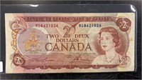 1974 Canadian 2 Dollar Bill