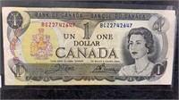 1973 Canadian 1 Dollar Bill