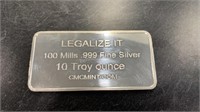 10oz Silver Plated Bar