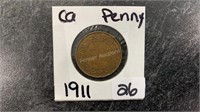 1911 Big Penny Coin