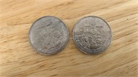 (2) 1984 $1 Canadian Coins