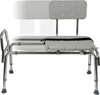 DMI Heavy-duty Sliding Transfer Bench Shower Chair