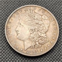 1891 Morgan Silver Dollar