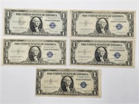 1935 E-F-G Series $1 Silver Certificates