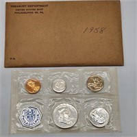 1958 US Mint Proof Coins Set