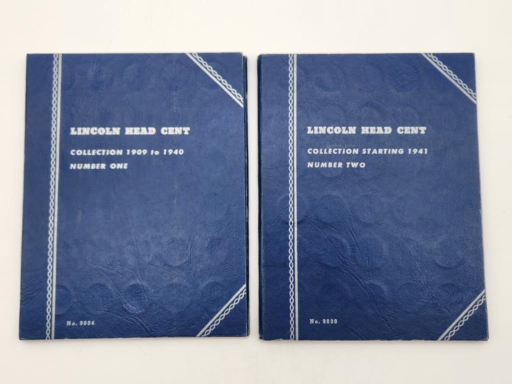 2 Lincoln Head Cent Books #1 & 2