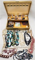 Rhinestone & Costume Jewelry & Box