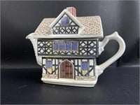 James Sadler teapot,  the old inn.  Porcelain