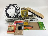 Basket Of Mixed Tools & Handyman Materials
