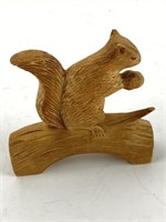 Wood Handcarved Squirrel