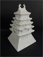 Japanese Pagoda Ceramic Statue
