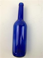 Antique Cobalt Blue Glass Bottle From Spain