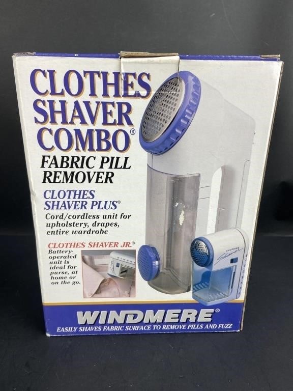 Windmere Clothes Shaver Combo Fabric Pill Remover