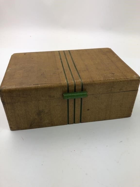 Antique Wooden Envelope Box