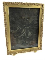 Antique Metal Picture Frame