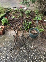 Iron Plant Stand Basket (30" Tall)