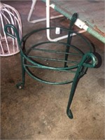 Green Iron Plant Stand