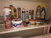 Hand Cleaner & Supplies in Cabinet