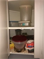 Plastic Containers ~ Cups & Misc in Cabinets