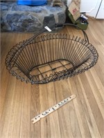 Large Metal Decorator Basket