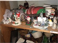 Christmas Decor in Cabinet